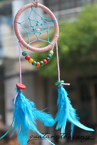 Dreamcatcher xỏ dây ngôi sao xanh